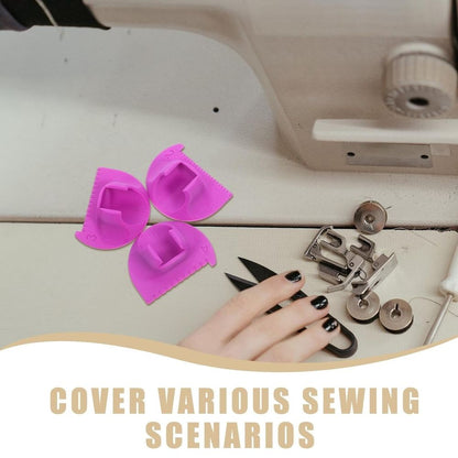 3pcs Mini Hand Sewing Rulers Plastic Seam Gauge Template for Quilting