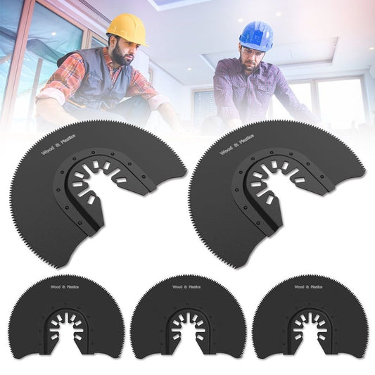 Multitool Saw Blade, Tool FB10I 80mm HSS Semi-Circular Multi-Tool Saw Blades 5/Pack Fits Oscillating Tools