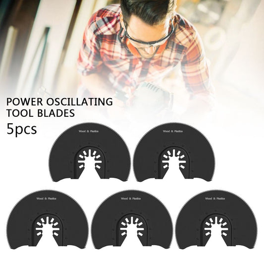 Multitool Saw Blade, Tool FB10I 80mm HSS Semi-Circular Multi-Tool Saw Blades 5/Pack Fits Oscillating Tools