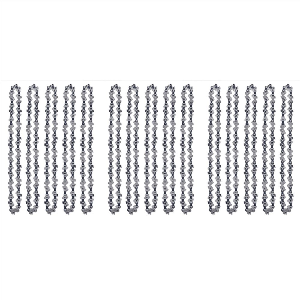 Home Workshop 15-Pcs Chainsaw Chain for 6-Inch Chainsaw, Portable Replacement Saw Chain