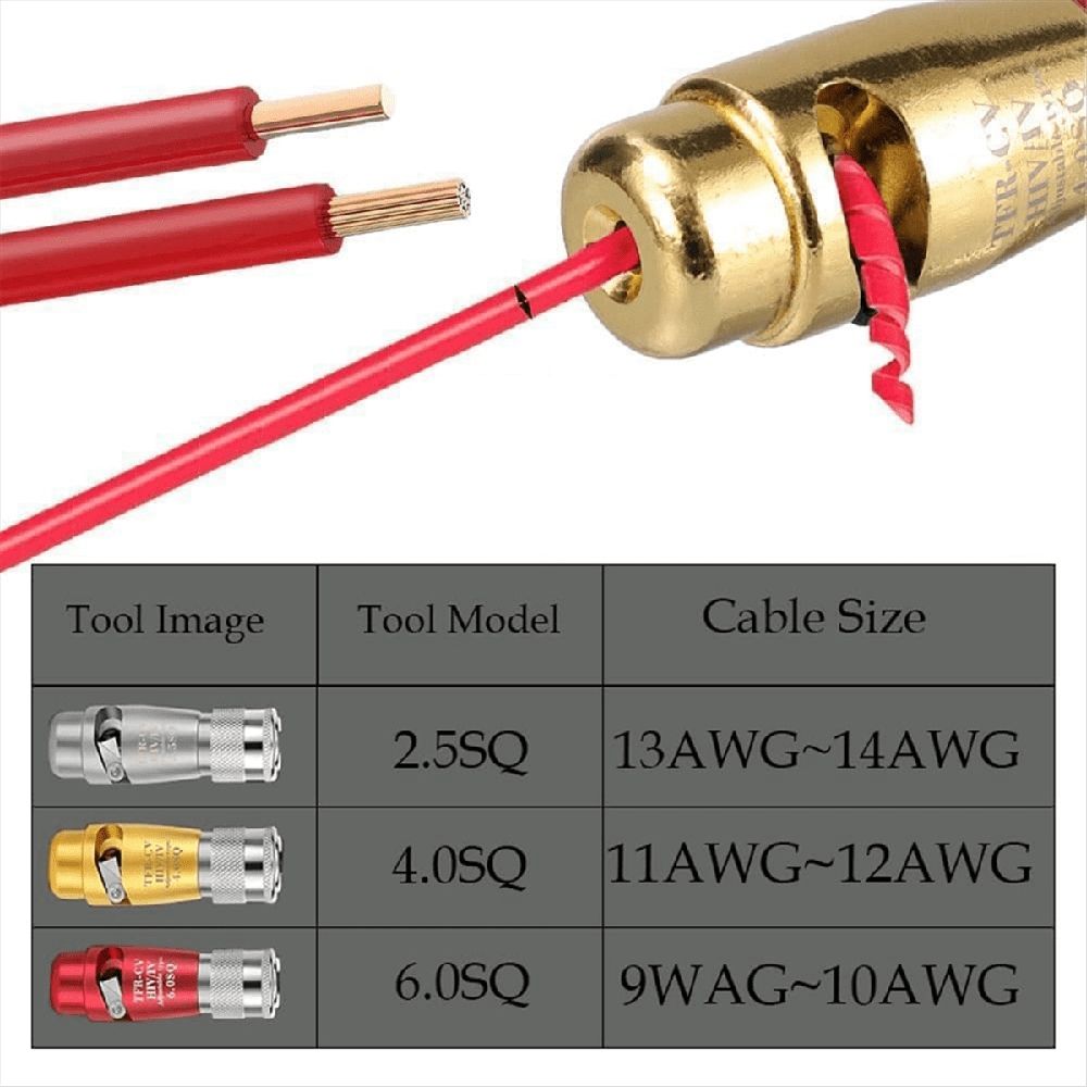 Wire Stripper for Drill,Wire Stripping and Twisting Tool,Quickly Drill Wire Stripping Twister Electrician Tool