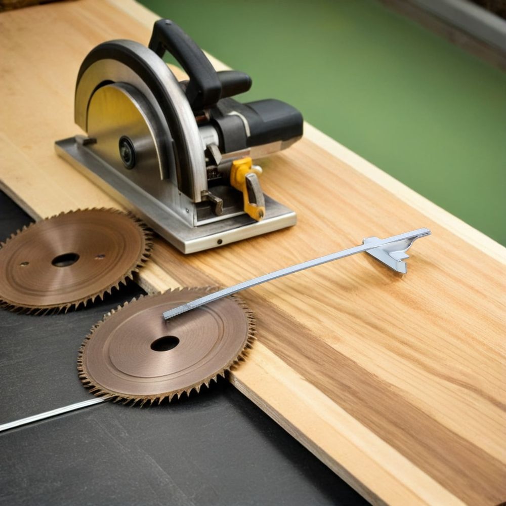 Heavy Duty Aluminum Circular Saw Guide with Measurement Scale for Precise Woodworking Cuts and Performance