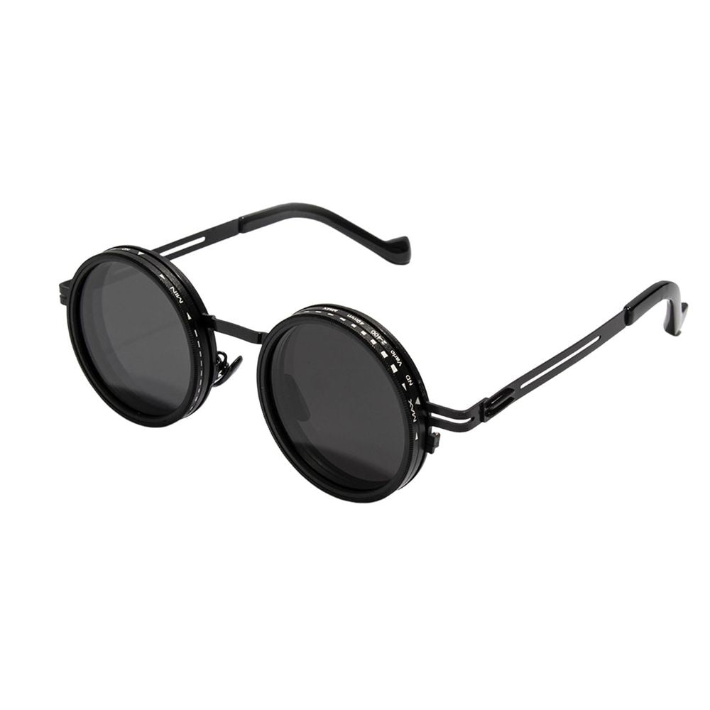 Adjustable Tint Polarized Sunglasses, Round Retro Rotation Sunglasses for Men Women, Polarized Shatterproof Lens for UV Protection, Driving Fishing Beach Outdoor Sports Eyewear Accessories