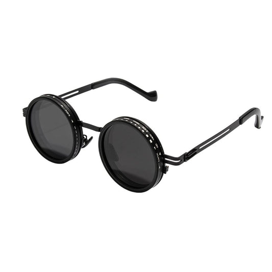 Adjustable Tint Polarized Sunglasses, Round Retro Rotation Sunglasses for Men Women, Polarized Shatterproof Lens for UV Protection, Driving Fishing Beach Outdoor Sports Eyewear Accessories
