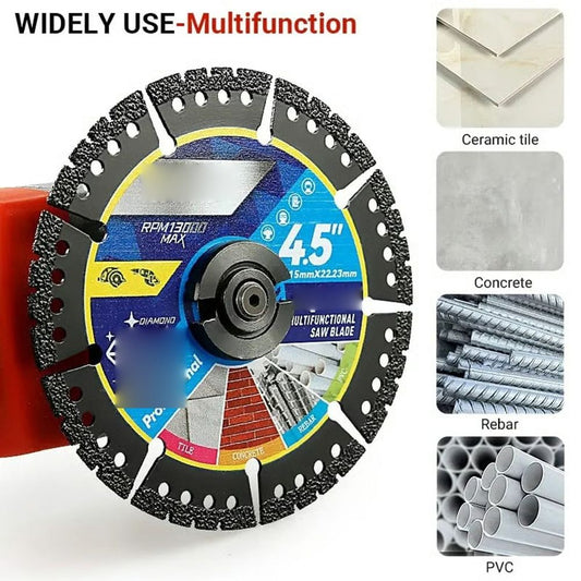 1Pcs Diamond Cutting disc 4.5in- Heavy Duty Angle Grinder Discs for Cutting Tile, Marble, Quartz, Stone, Metal & , Wet or Dry Use,Durable Multi-Purpose Blades