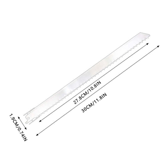 12-Inch Stainless Steel Reciprocating Saw Blades,5 Pack Food Grade Meat Bone Cutting Sawzall Blades for Frozen Meat Fish and Poultry,Universal Fit for Most Saws