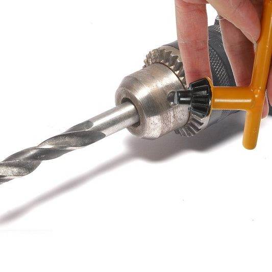 4-Piece Drill Press Clamping Wrench Set with Steel Construction and Ergonomic Orange Handles for Electric Drills