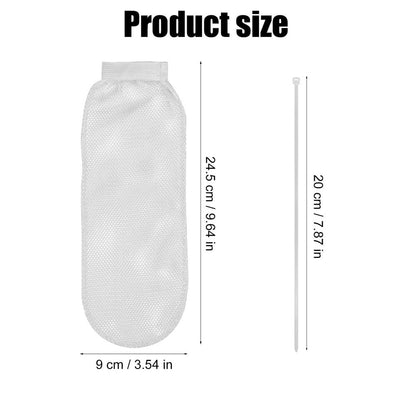 8Pcs Lint Trap for Washing Machine with 24Pcs Cable Ties, Easy and Effective Lint Filtration (White)