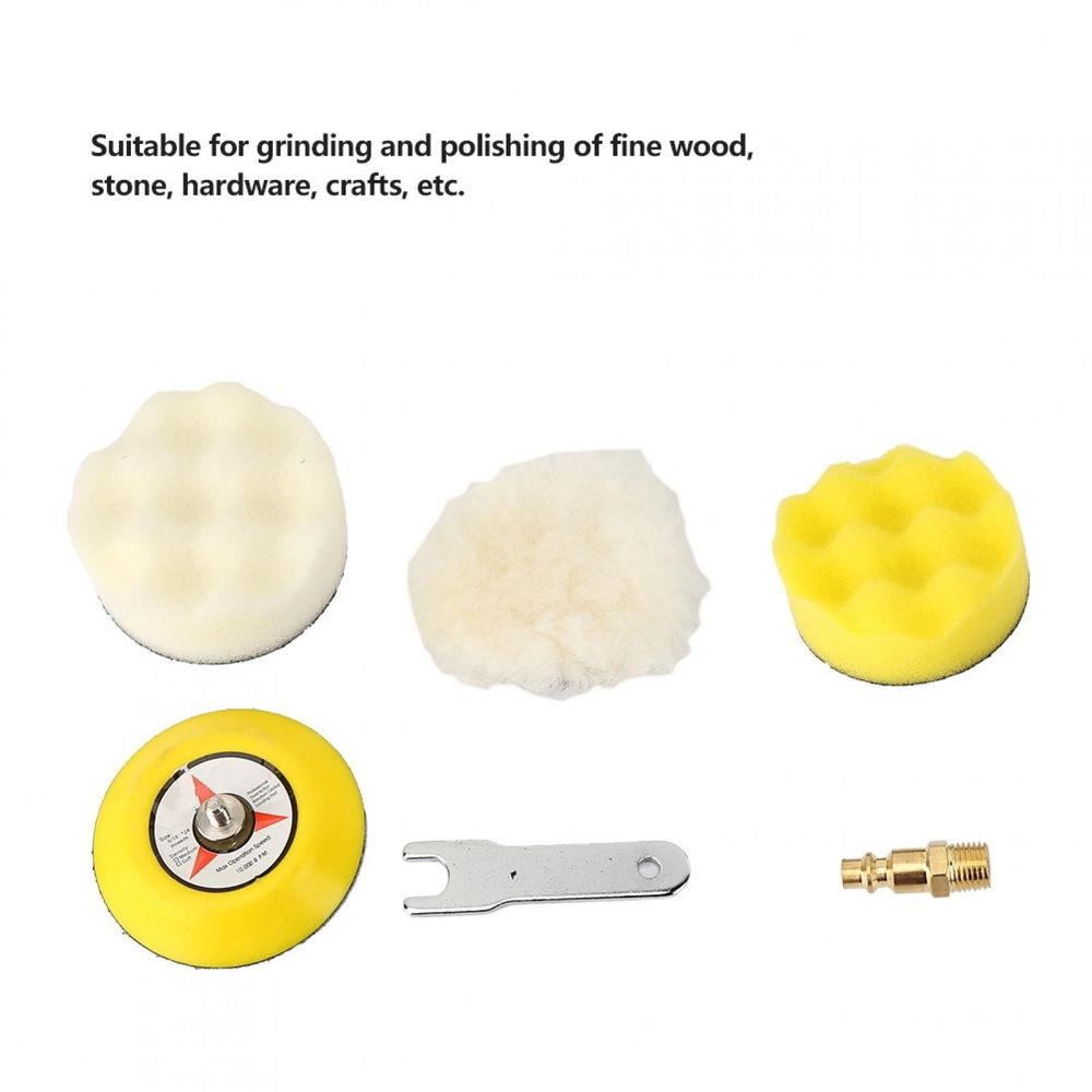 3 Inch Air Sander Pneumatic Polisher Machine Set Air Grinder Polishing Machine Tool