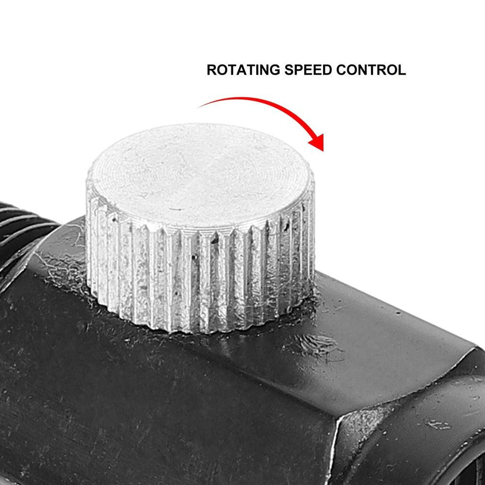 Portable Black Air Valve for Pneumatic Supplies with Easy Pressure and Speed Control