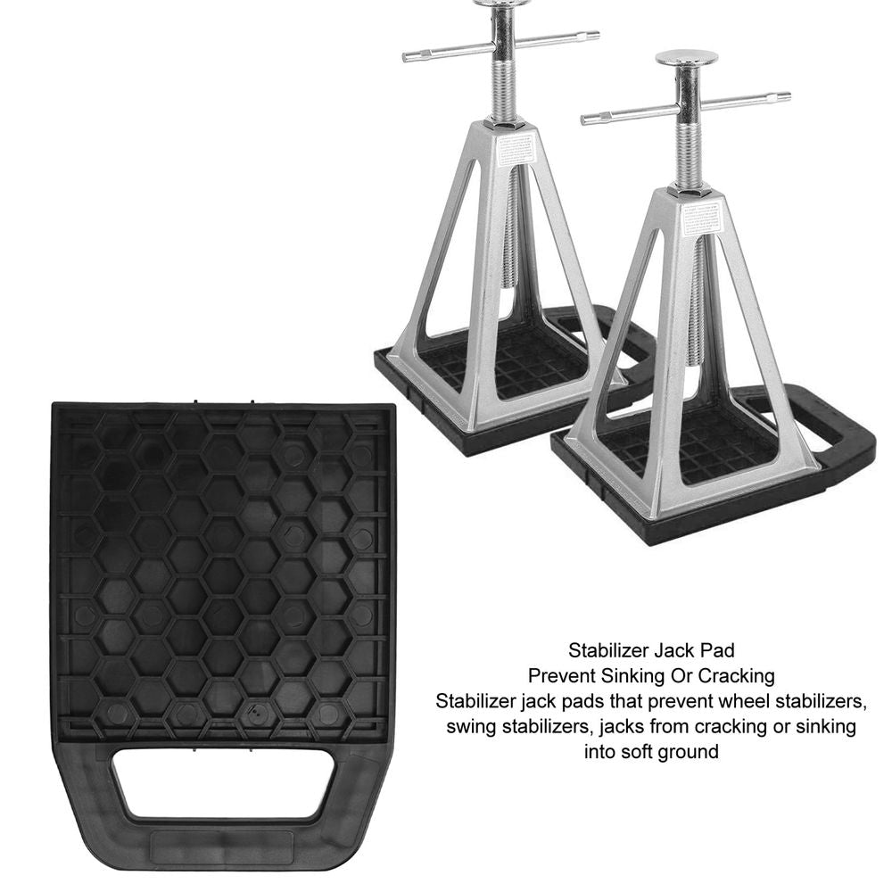 Stabilizer Jack Pad RV Jack Pad anti Slip Leveling Jack Block Set for Caravan Trailer