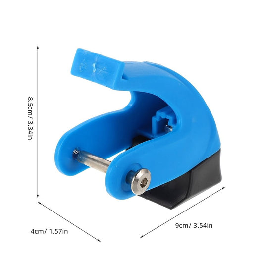 Universal Inline Skate Brake Blue Plastic for Enhanced Stopping Power