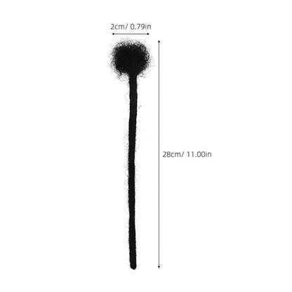 Real Human Hair Loc Extensions Black Dreadlocks Lightweight Comfortable Wear