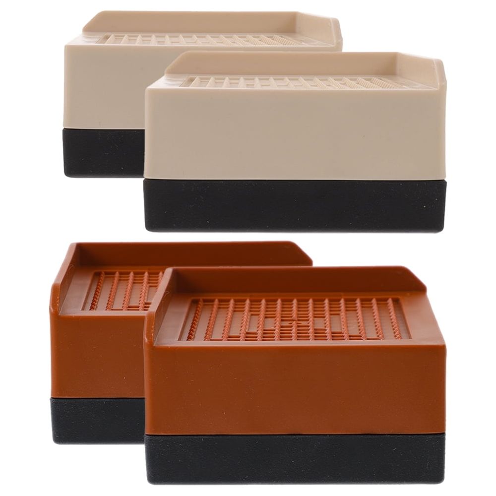 4pcs Bed Furniture Risers Heavy Duty Plastic Lifts for Beds and Legs