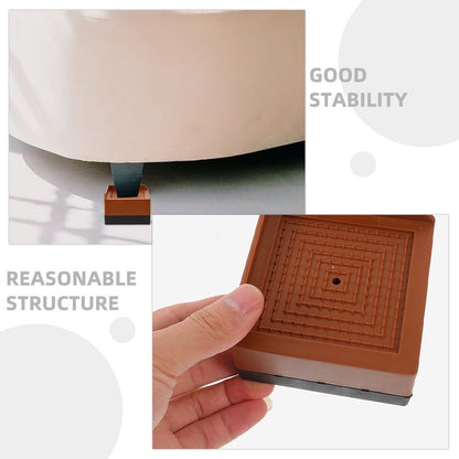 4pcs Bed Furniture Risers Heavy Duty Plastic Lifts for Beds and Legs