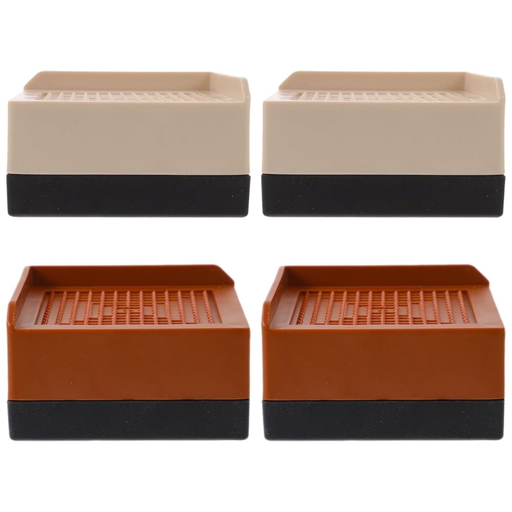 4pcs Bed Furniture Risers Heavy Duty Plastic Lifts for Beds and Legs