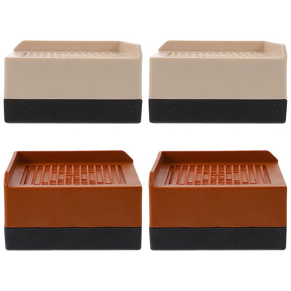 4pcs Bed Furniture Risers Heavy Duty Plastic Lifts for Beds and Legs