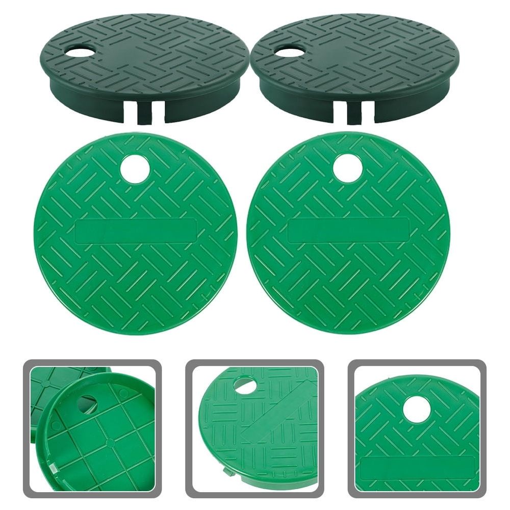 Outdoor Sprinkler Box Covers, Green Plastic for Lawn Irrigation Systems