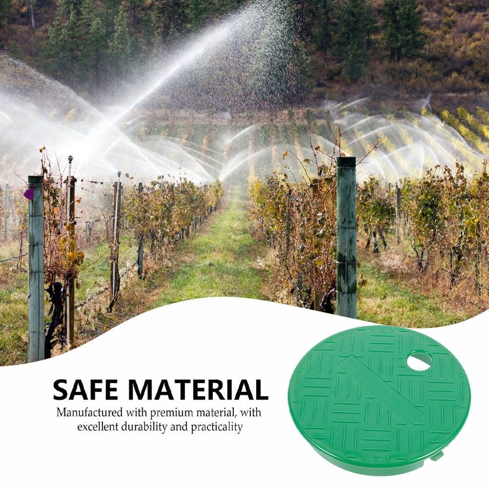 Outdoor Sprinkler Box Covers, Green Plastic for Lawn Irrigation Systems