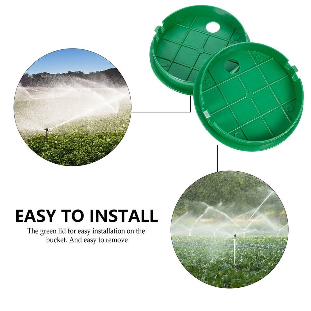 Outdoor Sprinkler Box Covers, Green Plastic for Lawn Irrigation Systems