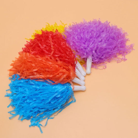 12Pcs Assorted Color Plastic Material Eye Catching Cheering Accessory for Sports