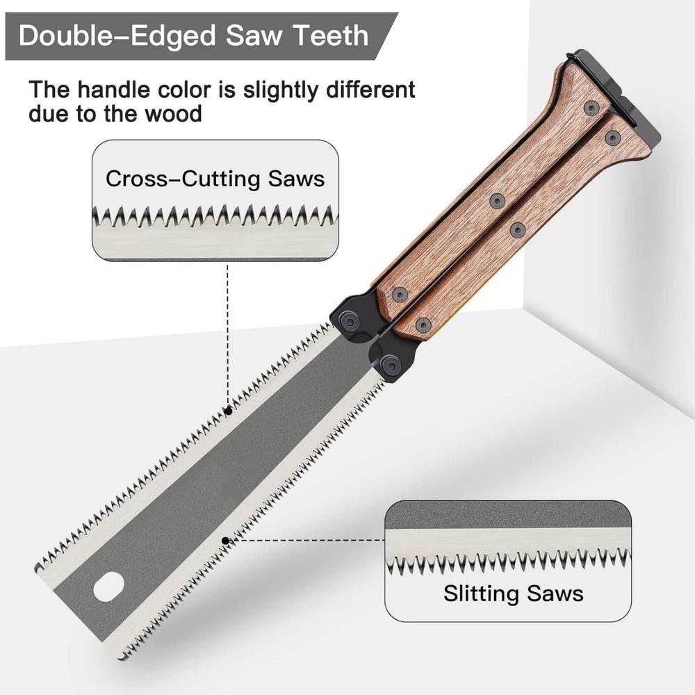 Folding Hand Saw, Pruning Saw Camping Saw Folding Hand Saw for Tree, Wood, and Limb Cutting, for Camping and Gardening