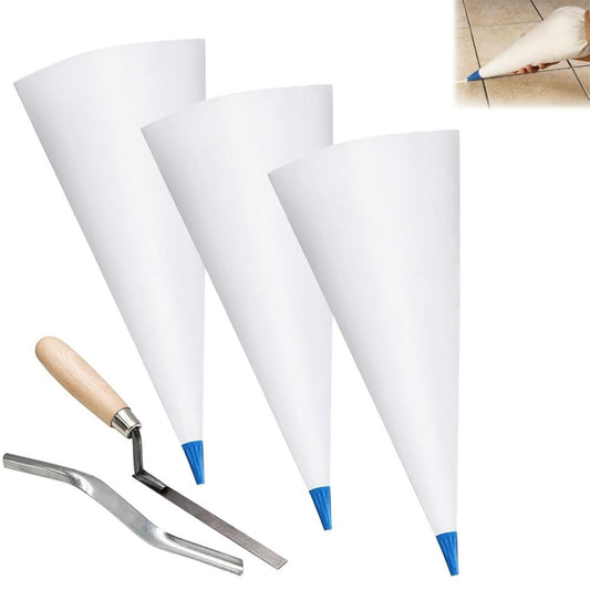 Tile Grout Masonry Mortar Bags Heavy Duty Tear Puncture Head Cement Seal Bags Mortar Bags Masonry Grout Bags Puncture Cement Sealer Bags,Grouting Tools for Tile Installation,Masonry Work \ufeff