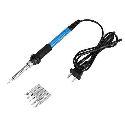60W 110V US Plug Electric Soldering Iron Adjustable Temperature Welding Hand Tool Insulated Handle