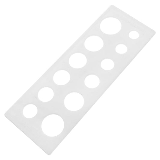 Fruit Measuring Ruler, White Plastic, Accurate and Portable for Farm Use
