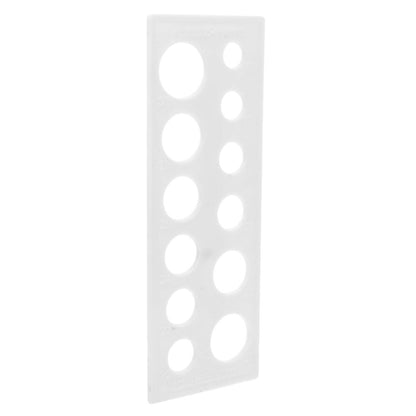 Fruit Measuring Ruler, White Plastic, Accurate and Portable for Farm Use