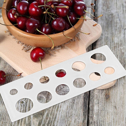 Fruit Measuring Ruler, White Plastic, Accurate and Portable for Farm Use