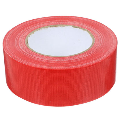 1 Roll Adhesive Red Duct Tape Fabric Waterproof Indoor Outdoor Use