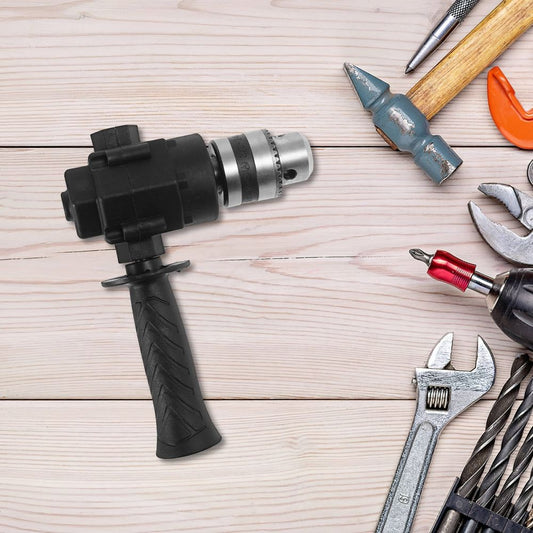 Right Angle Drill Attachment Black Metal Impact Wrench Adapter for Tight Spaces and Furniture Repair