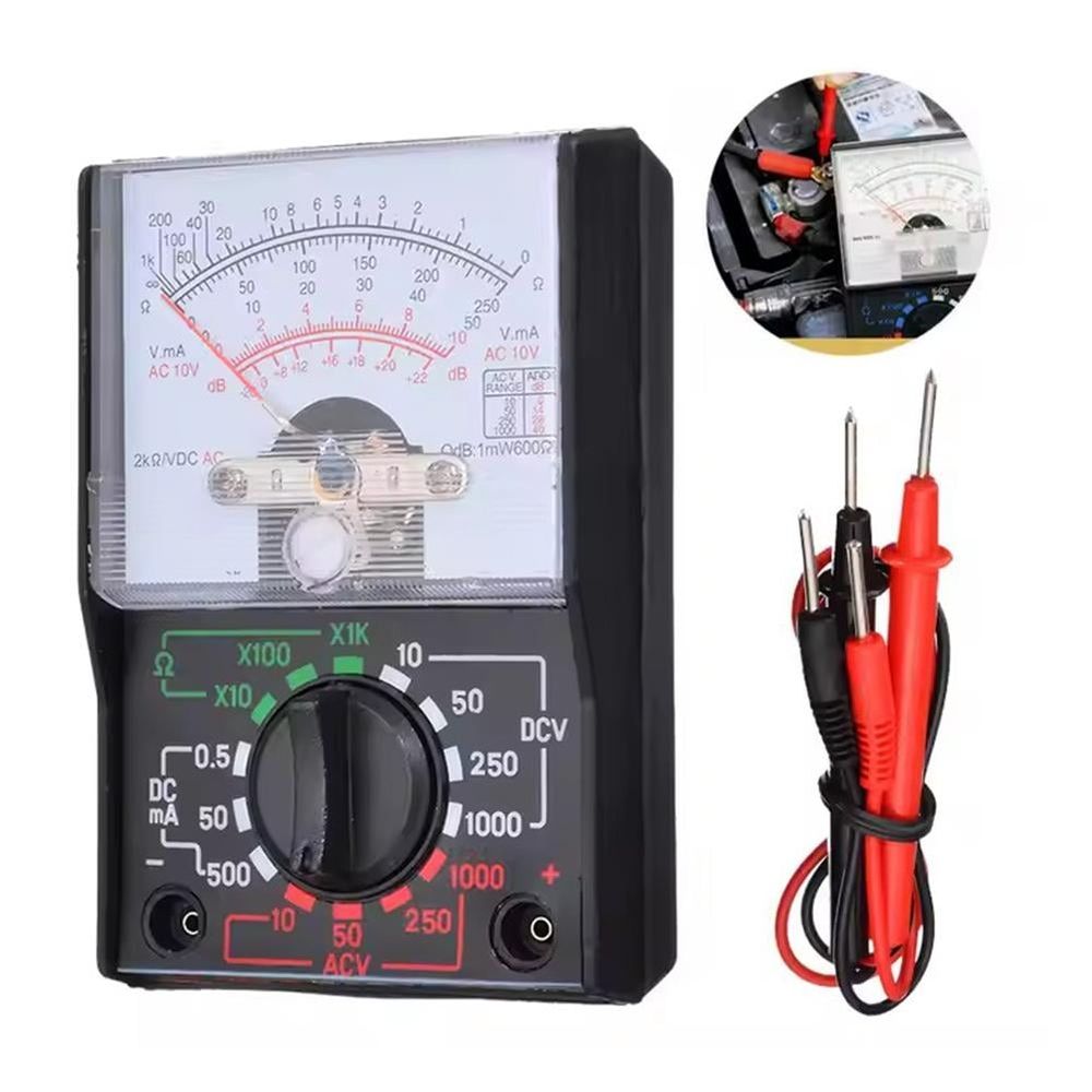 MF-110A Analog Multimeter With Test Pen 250V 1000V Voltmeter 250ma Multimeter Tester Ammeter Analog Meter
