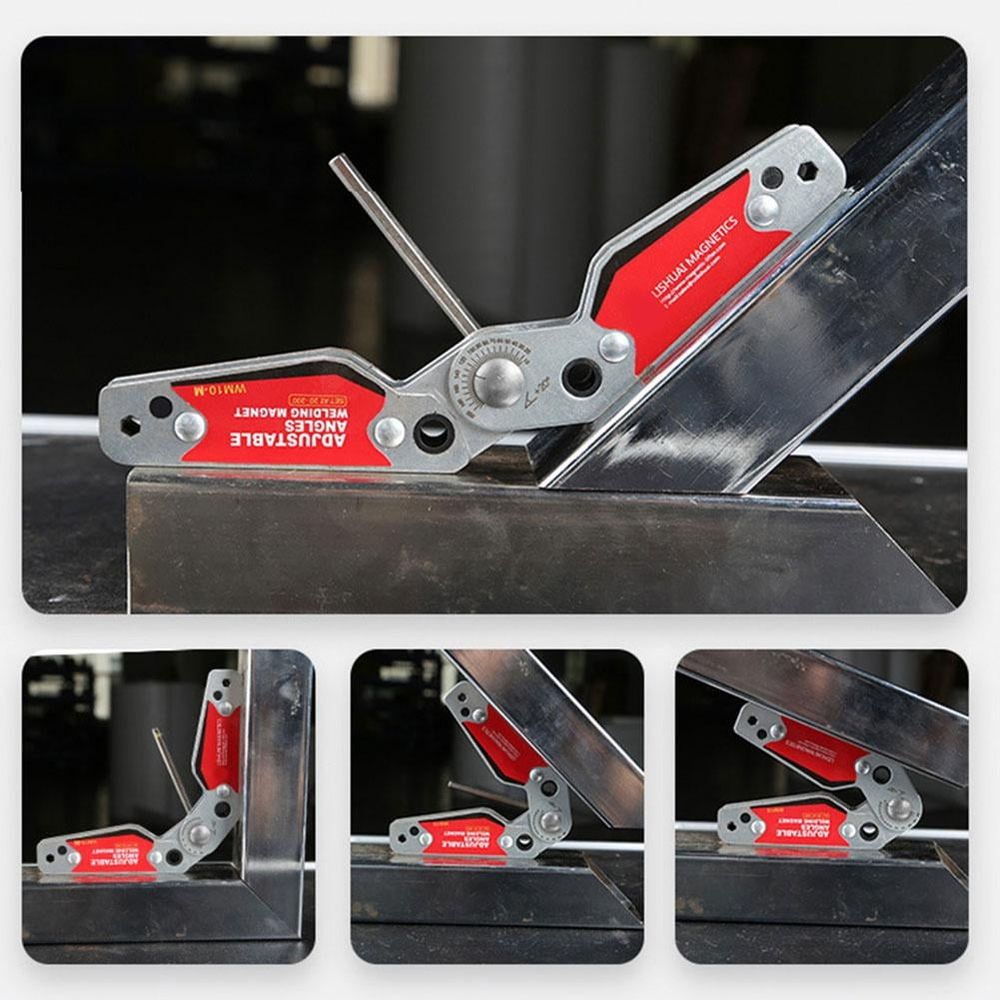 Adjustable Multi-Angle Welding Magnet Clamp Tool Strong NdFeB Magnet Magnetic Welding Fabri V7M8 Clamp 20-200 Degree for Welding