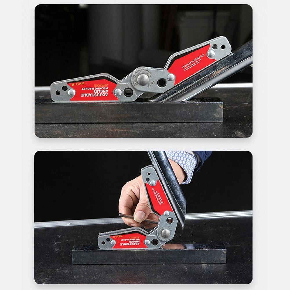 Adjustable Multi-Angle Welding Magnet Clamp Tool Strong NdFeB Magnet Magnetic Welding Fabri V7M8 Clamp 20-200 Degree for Welding