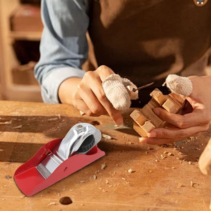 1 PCS Hand Planer Small Trimming Planer, Woodworking Pocket Plane Hand Plane with Blade Adjustable Block Plane and 1 Wood Fixe for Trimming Projects Carpenter DIY Model Making