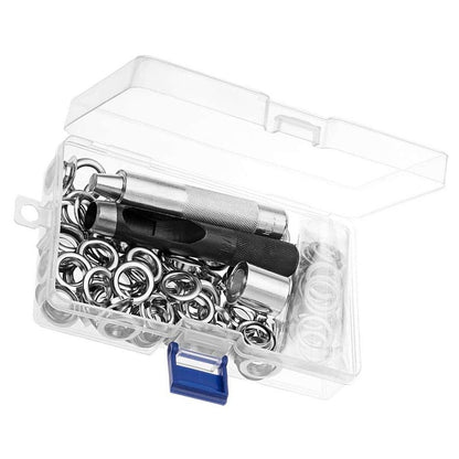 Grommet Fastening Tool Kit with Alloy Components, Complete Set for Projects and Crafting Enthusiasts