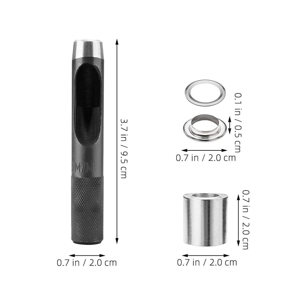 Grommet Fastening Tool Kit with Alloy Components, Complete Set for Projects and Crafting Enthusiasts