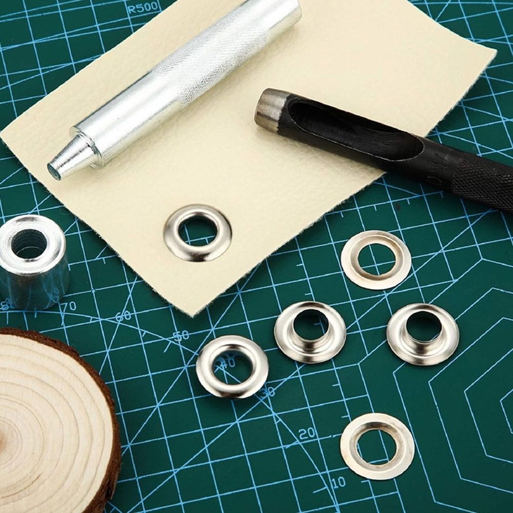 Grommet Fastening Tool Kit with Alloy Components, Complete Set for Projects and Crafting Enthusiasts