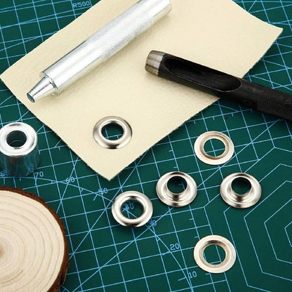 Grommet Fastening Tool Kit with Alloy Components, Complete Set for Projects and Crafting Enthusiasts