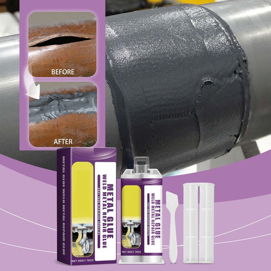 Metal Repair Glue, High Temperature Resistant Liquid Metal Welding Filler for Metal Casting Defect,Casting Repair Glue