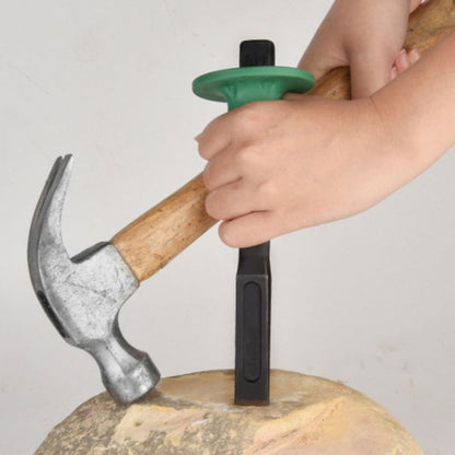 Heavy Duty Flat Chisel And Hand Guard Heavy Duty Masonry Chisel Brick Chisel With Hand Chisel Set With Shanks Masonry Concrete Drill Bit (6/8/10/12 Inch)