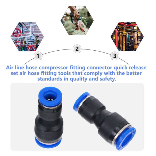 20-Piece Quick Couplers Set for Air Hose Compressor, Continental Style Quick Connect Fittings Kit