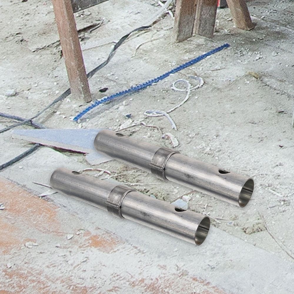 Scaffolding Connecting Pin, Silver Steel, Secure and Versatile, Durable Use, 2Pcs