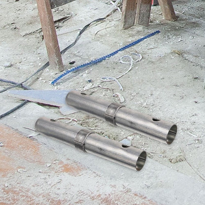Scaffolding Connecting Pin, Silver Steel, Secure and Versatile, Durable Use, 2Pcs
