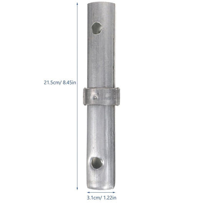 Scaffolding Connecting Pin, Silver Steel, Secure and Versatile, Durable Use, 2Pcs