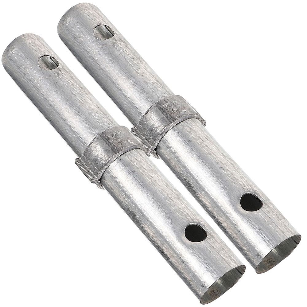 Scaffolding Connecting Pin, Silver Steel, Secure and Versatile, Durable Use, 2Pcs