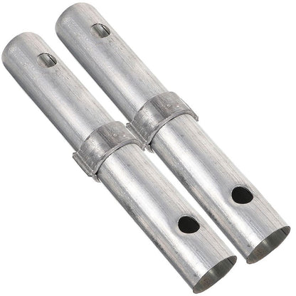 Scaffolding Connecting Pin, Silver Steel, Secure and Versatile, Durable Use, 2Pcs