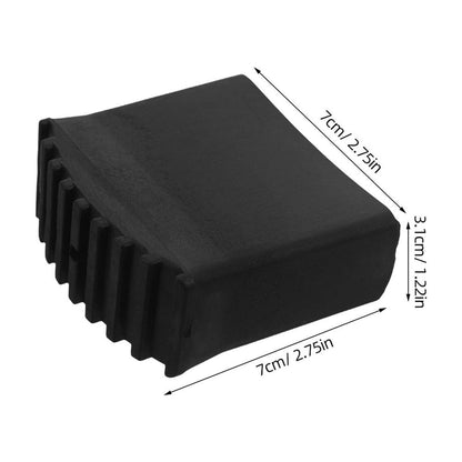 2Pcs Step Ladder Feet Replacement Black Rubber Non Slip Foot Covers Easy Install